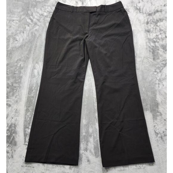 Worthington Pants - Worthington Pants Women 18 Black High Rise Wide Flare Leg Trouser Stretch Office